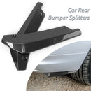 1 Pair Universal Carbon Fiber Look Car Rear Bumper Lip Spoiler Diffuser Splitter