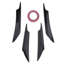 4PCS Universal Carbon Fiber Front Bumper Lip Splitter Spoiler Car Body Kit