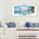 5pcs 5D DIY Full Drill Diamond Painting Seaside Embroidery Kit Home Decor