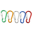10Pcs Assorted Color Aluminum Alloy Carabiner Clip Hook Bottle Holders F2H2