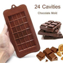 24Pcs Square Chocolate Mould Jelly Cake Baking Tools F3U5