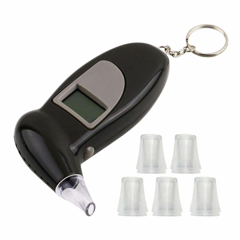 Portable MINI Digital LCD Alcohol Breath Tester Analyzer Car Dual-Use Fu EUC