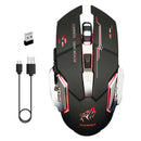 2.4G Wireless Rechargeable 2400DPI Adjustable 7 Colors Backlight Game Mouse