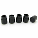 Guitar Toggle Switch Cap Tip Push On Top Hat Round Black Parts Pack Of 5 U8V2
