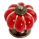 Durable ceramic drawer handle Locker Cabinet Knobs pumpkin door cabinets re