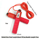 Professional Jump Ropes w/ Counter Sponge Handle For Fitness Counting Skipping