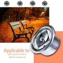 Waterproof Solar Power Light LED Round Underground Garden Road Lawn Path Lamp