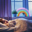 Colourful Rainbow Neon Sign LED Night Light Wall Lamp For Kids with USB Charger