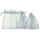 100Pcs bags / pouches made of Organza cord sliding clamp - for wedding, jew X9H1
