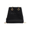 Rhinestone Shoulder Messenger Handbags Women Crossbody Bucket Bags (Black) A#S