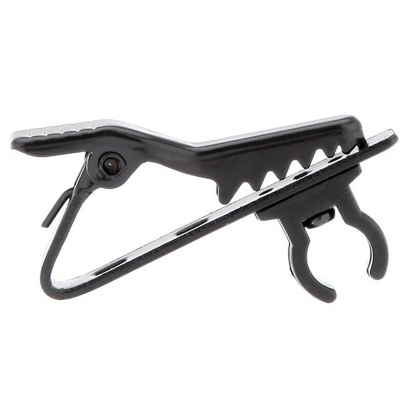 4 x miniphone lapel tie clip for Lapel Lavalier Mic (Black)