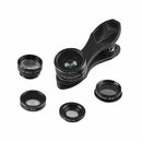 Universal 5 in 1 Clip-on Fisheye+Wide Angle+Macro+ Telephoto+ Polarizer Lens Set
