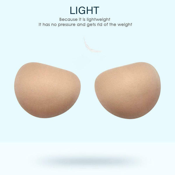 1 Pair Women Sponge Chest Pad Swimsuit Pads Peach Heart Bra Pad Chest Cup #gib