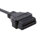 12 Pin to 16 Pin OBD2 Female Interface Diagnostic Cable Adapter for GM