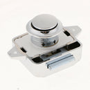 Push Button Catch Lock Latch Knob for RV Motorhome Home Cupboard Drawer Chrome