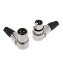 1 Paired Male And Female XLR Connectors Plug C13-C14 Bend Right
