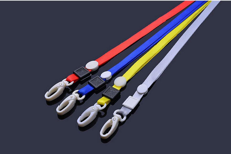 10Pcs Neck Strap Lanyard Safety Breakaway For ID Name Badge Holder Keys ClipLJLJ