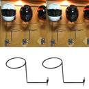 2x Durable Black Motorcycle Helmet Hanger with Screw for Coats Hats Caps