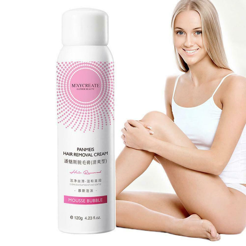 120g Natural & Painless Hair Remover Mousse Spray women