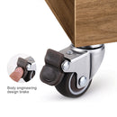 2pcs 2 inch Casters TPE Wheel Quiet Wear-resistant Office Furniture Wheels