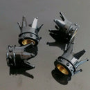 4Pcs Universal Chrome Crown Car Truck Tire Air Valve Stem Cover Caps Wheel Rims~
