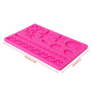Cute Ocean World Silicone Mould Cake Decoration Embosser Fondant Chocolate