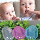 3pcs Baby Infant Soft Silicone Finger Toothbrush Teeth Rubber Massager Brush Box