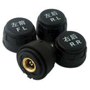 Car TPMS LCD Tire Pressure Monitor System w/4 External Sensor Battery Powered