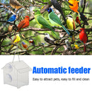 House Type Bird Food Container Dispenser Feeding Device Birds Transparent Feeder