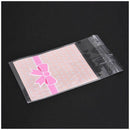 100 X Pink Bow Tie Bag Sachet Biscuit Candy bag plastic bowknot F6X3