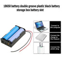 5pcs 2 Slots Plastic 18650 Batteries Storage Box Organizer w/Wire Lead Pin
