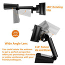 720P HD Webcam with Built-in Microphone 1280 x 720p USB Driver Free PC Camera