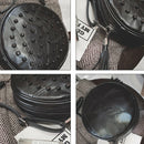 Women Sheepskin Rivet Cute Round Mini Shoulder Bag Crossbody Bag Black