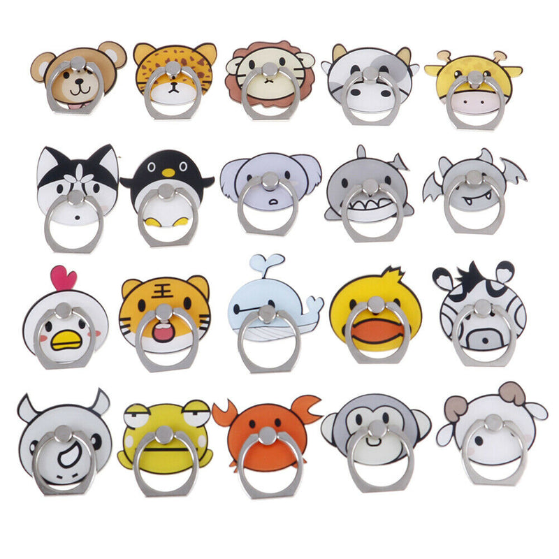 1pcs Universal cartoon animals finger ring mobile phone holder st OZ