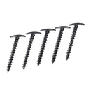5pcs Black Plastics Camping Awning Tent Stakes Pegs Pins Screw Type Outdoors