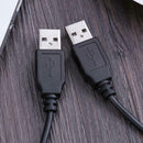 0.8m/2.6ft USB 2.0 AM Male To AM Male Copper Data Transfer Cable Cord Lead