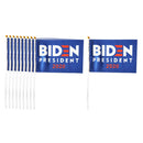 10Pcs Biden 2020  Small Flags US Banners Car Decor Polyster Flags