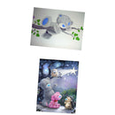 2Pcs Lovely Cartoon Bear Diamond Painting Cross Stitch Craft For Home Decor