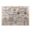 Car House Seal Stamp Cutting Dies Stencil Set DIY Scrapbooking Embossing