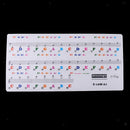 3 Pieces Piano Keyboard 61 Electronic Keyboard Key Stickers
