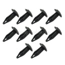 10 Pcs Black Plastic Bumper Fastener Door Panel Trim Retainer Clips for Ford