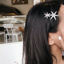 Korea Fashion Hairclip Shiny Star Snowflake Shape Hairpin Hair Accessories