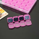 28 Grids Jewelry Box Diamond Embroidery Crystal Bead Organizer Storage Case