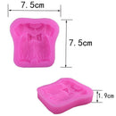 Bow Baby Clothes Silicone Chocolate Mold Fondant Cake Baking Pastry Decor 3C