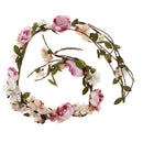 Bohemian Floral Headdress Flower Headband Hair Wreath Wedding Hair Accessory