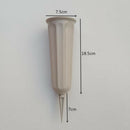 2Pcs Duck Brand Green Plastic Cemetery Memorial Grave Flute Flower Vases