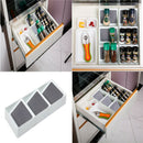 Plastic Spice Rack Kitchen Drawer Organizer Cabinet Drawers 3 Slanted Ti WsA Ew