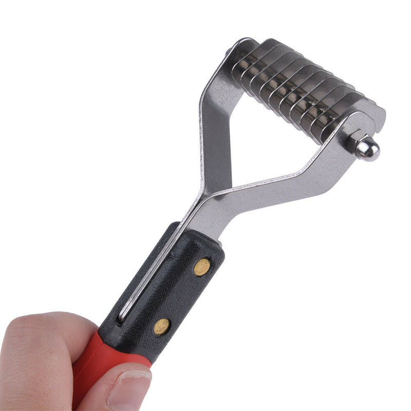 Practical Pet Dog Stainless Steel Hair Knot Trimmer Dematting Rake Grooming Comb