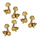 6pcs 3R3L Locking Gear Guitar Tuning Pegs Tuners DIY Making Kits for Folk Guitar
