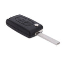 Flip Folding Remote Car Keyless Key Case Shell for PEUGEOT 407 307 308 607